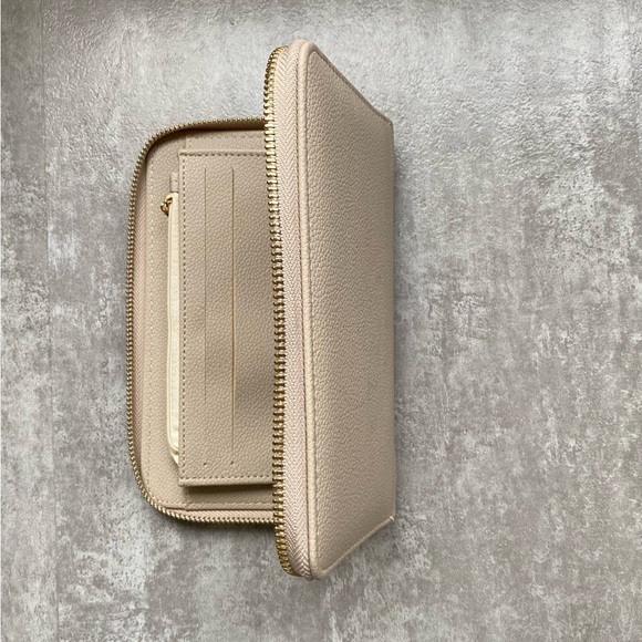 A6 wallet Personal Size Compact Zippy cream color - Picture 6 of 6